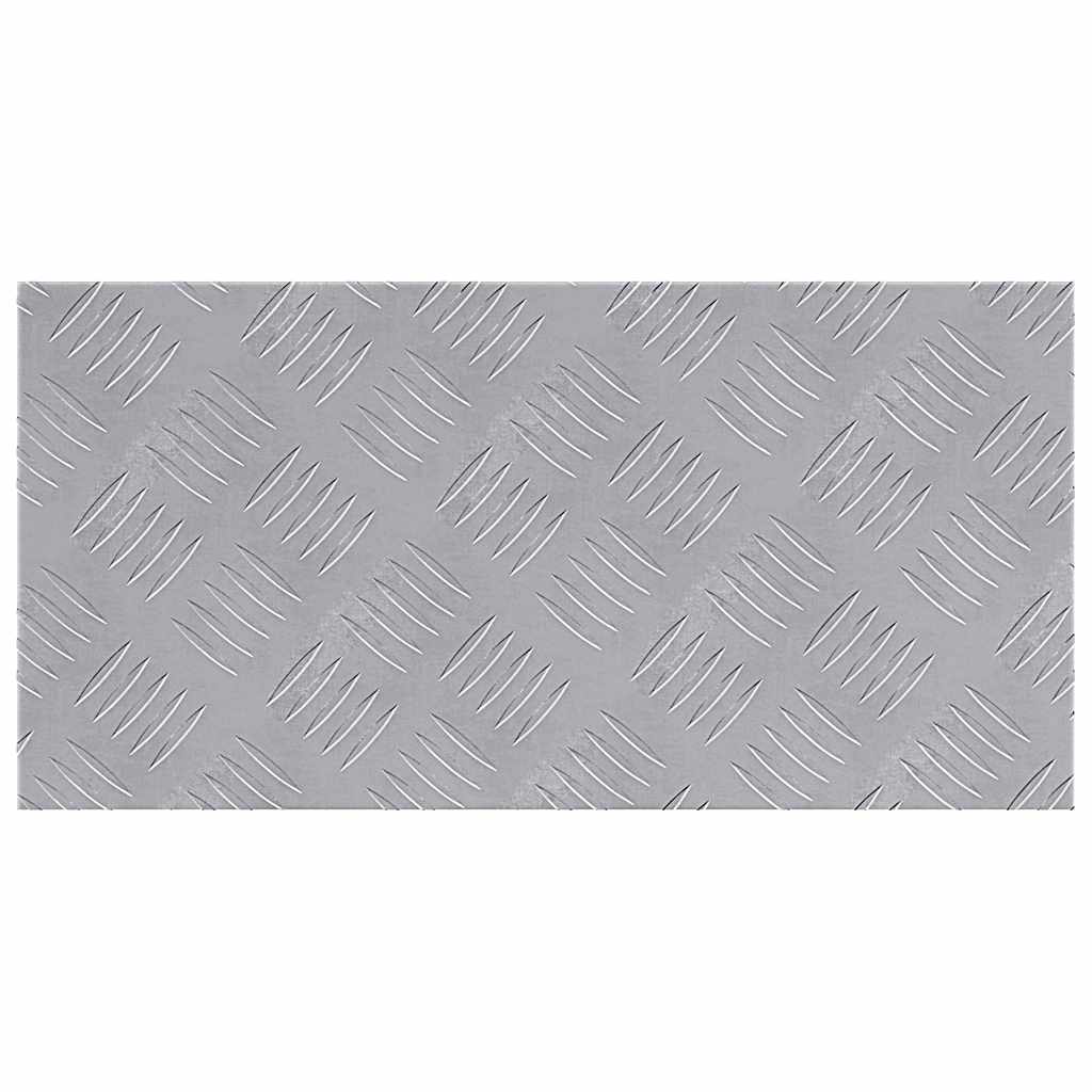 Stepenica Pravokutni 4 pcs Srebrno 50 x 25 cm Aluminij
