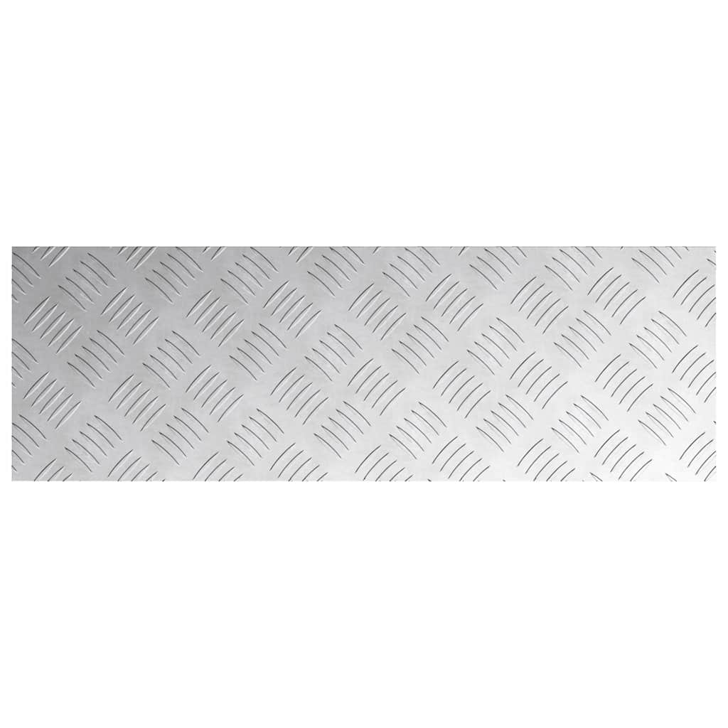 Stepenica Pravokutni 4 pcs Srebrno 75 x 25 cm Aluminij