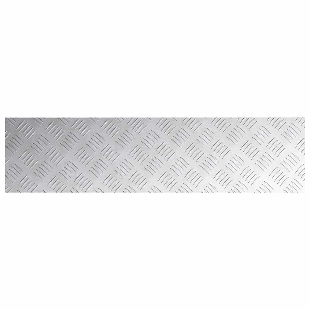 Stepenica Pravokutni 4 pcs Srebrno 100 x 25 cm Aluminij
