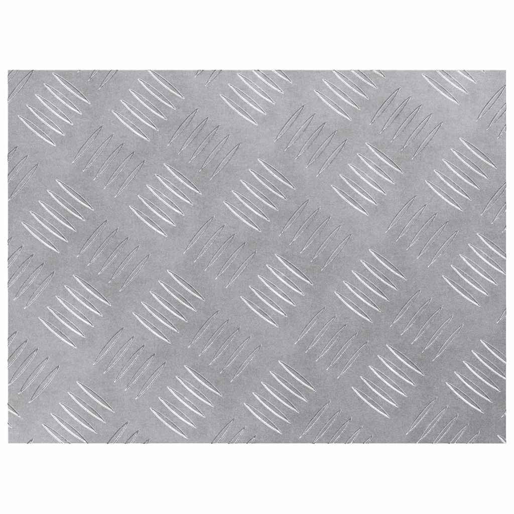 Stepenica Pravokutni 4 pcs Srebrno 40 x 30 cm Aluminij