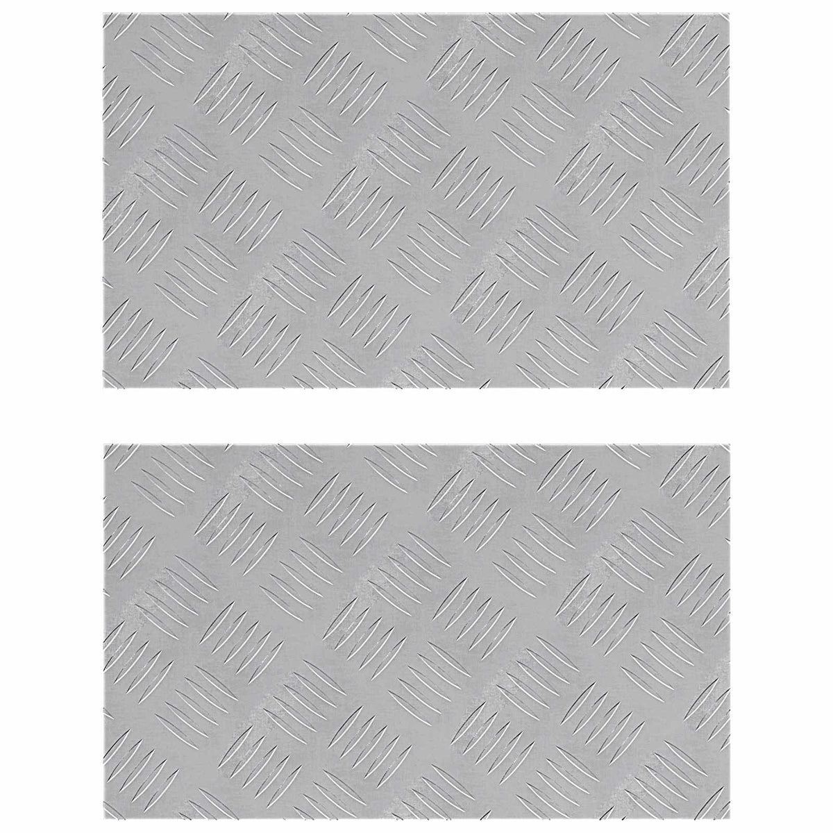 Stepenica Pravokutni 2 pcs Srebrno 50 x 30 cm Aluminij
