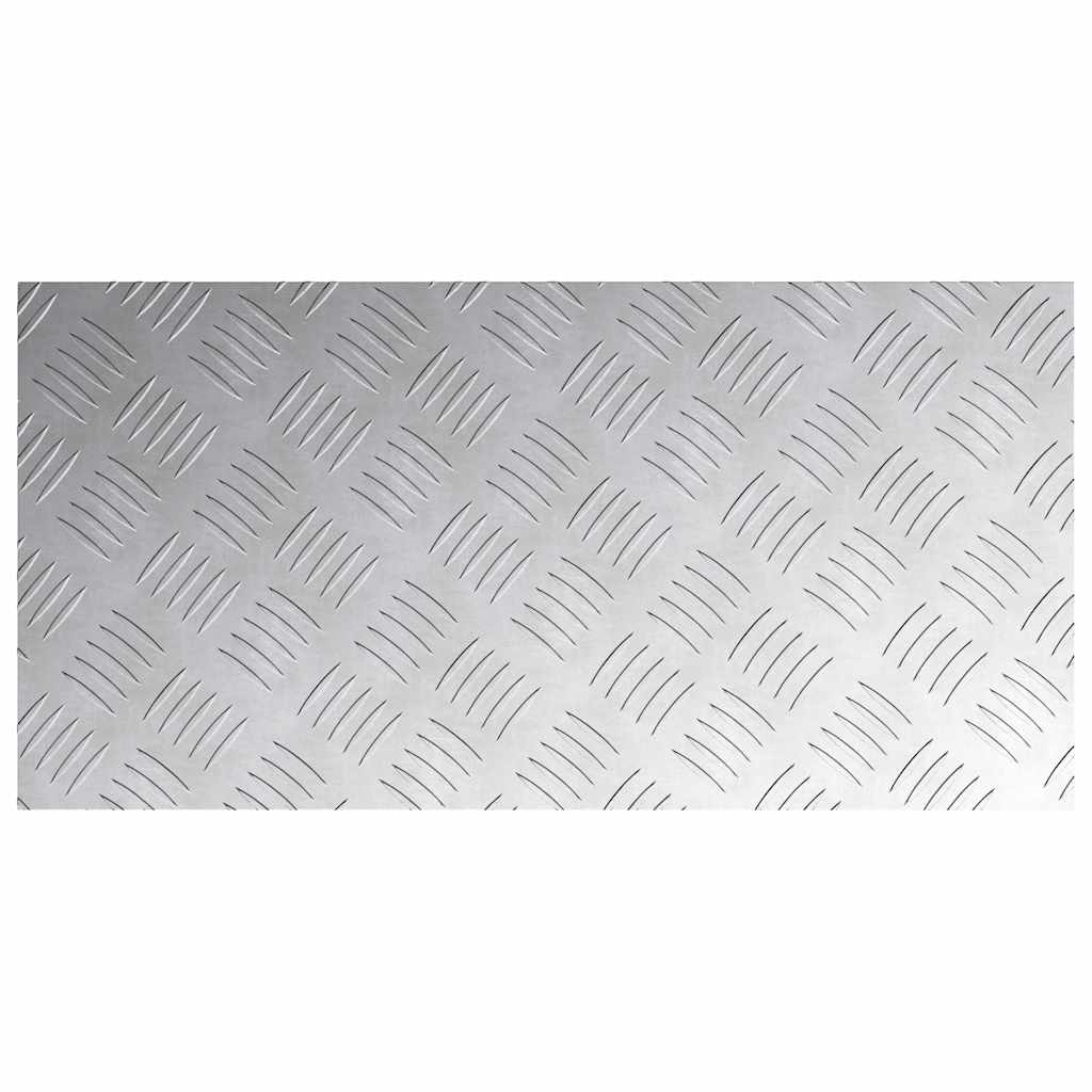 Stepenica Pravokutni 2 pcs Srebrno 60 x 30 cm Aluminij