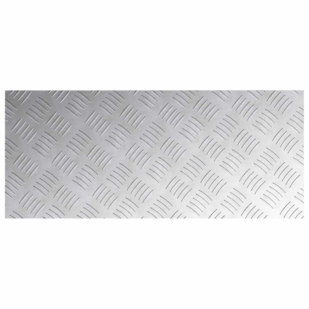Stepenica Pravokutni 4 pcs Srebrno 70 x 30 cm Aluminij