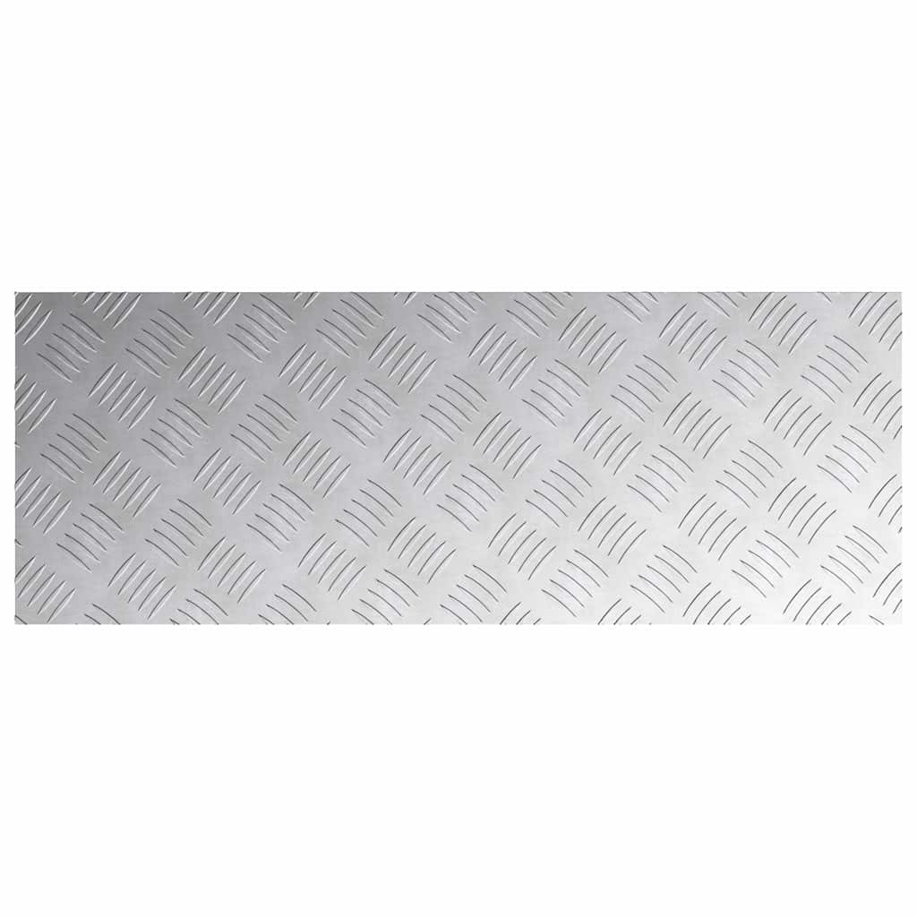 Stepenica Pravokutni 4 pcs Srebrno 80 x 30 cm Aluminij