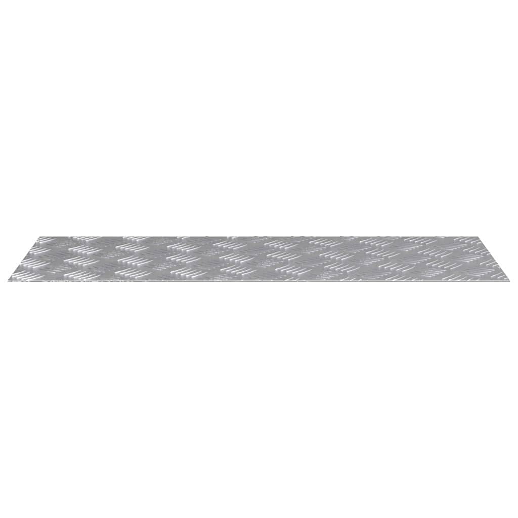 Stepenica Pravokutni 4 pcs Srebrno 80 x 30 cm Aluminij