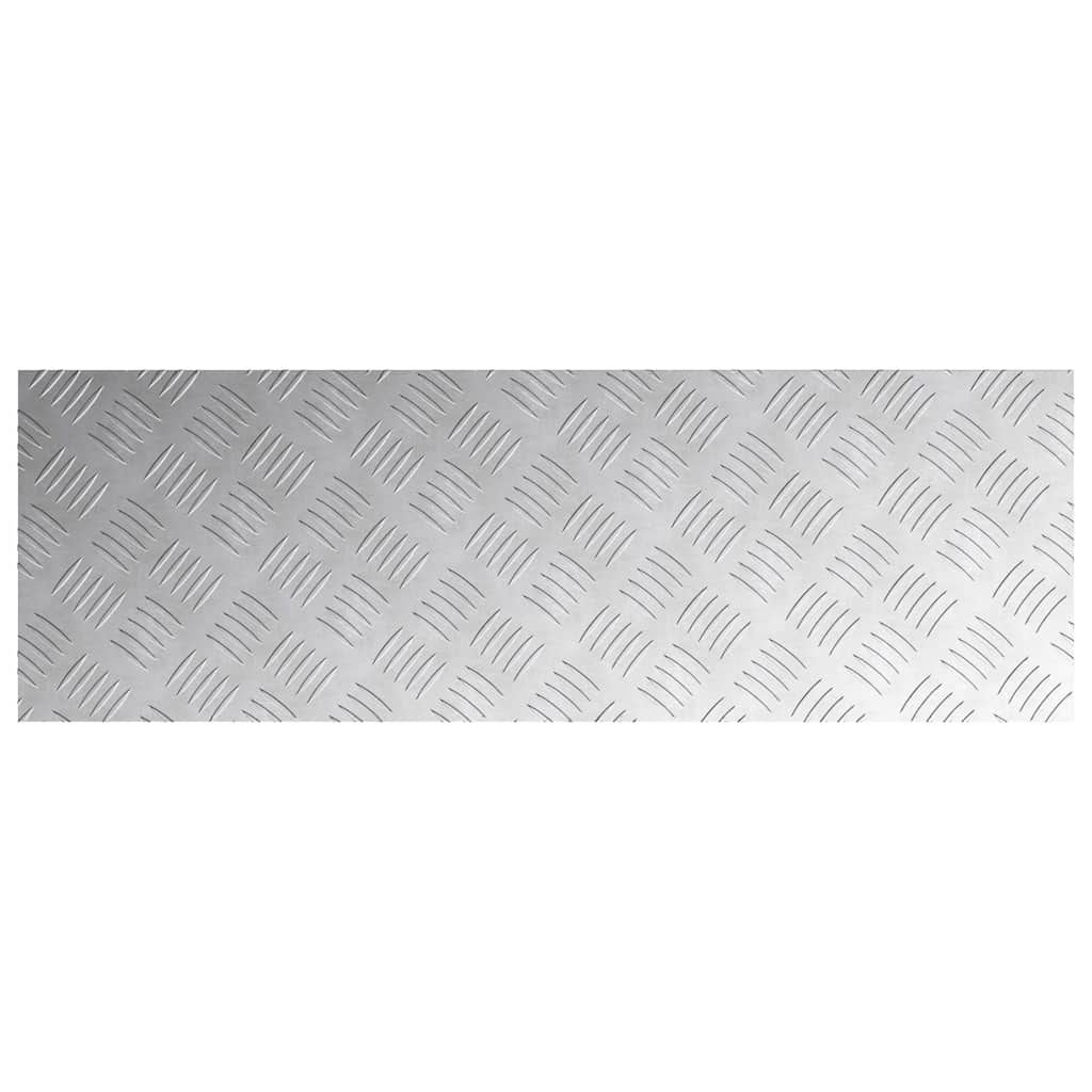 Stepenica Pravokutni 4 pcs Srebrno 90 x 30 cm Aluminij