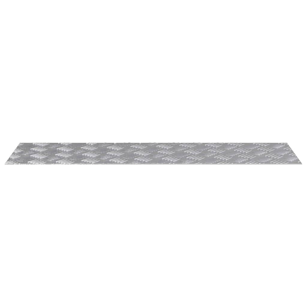 Stepenica Pravokutni 2 pcs Srebrno 100 x 30 cm Aluminij