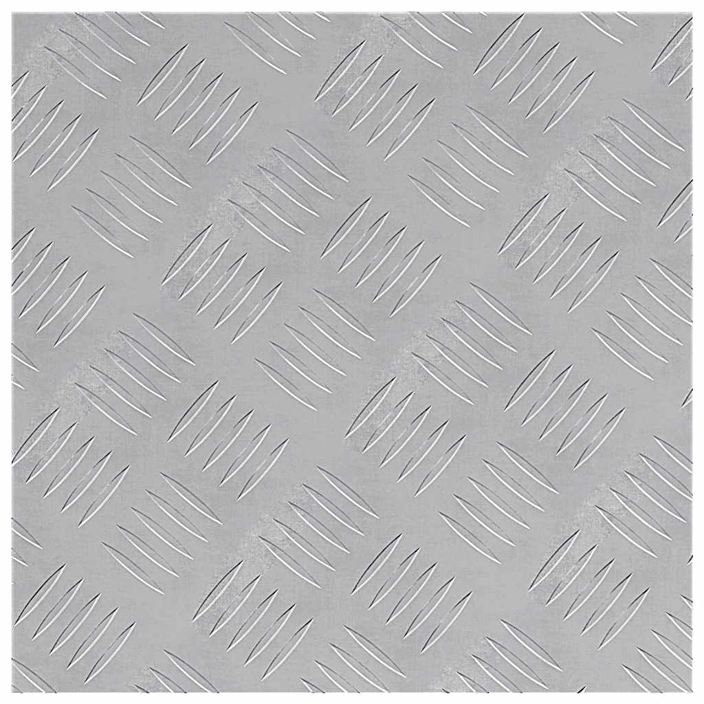 Stepenica Četvrtasti 4 pcs Srebrno 40 x 40 cm Aluminij