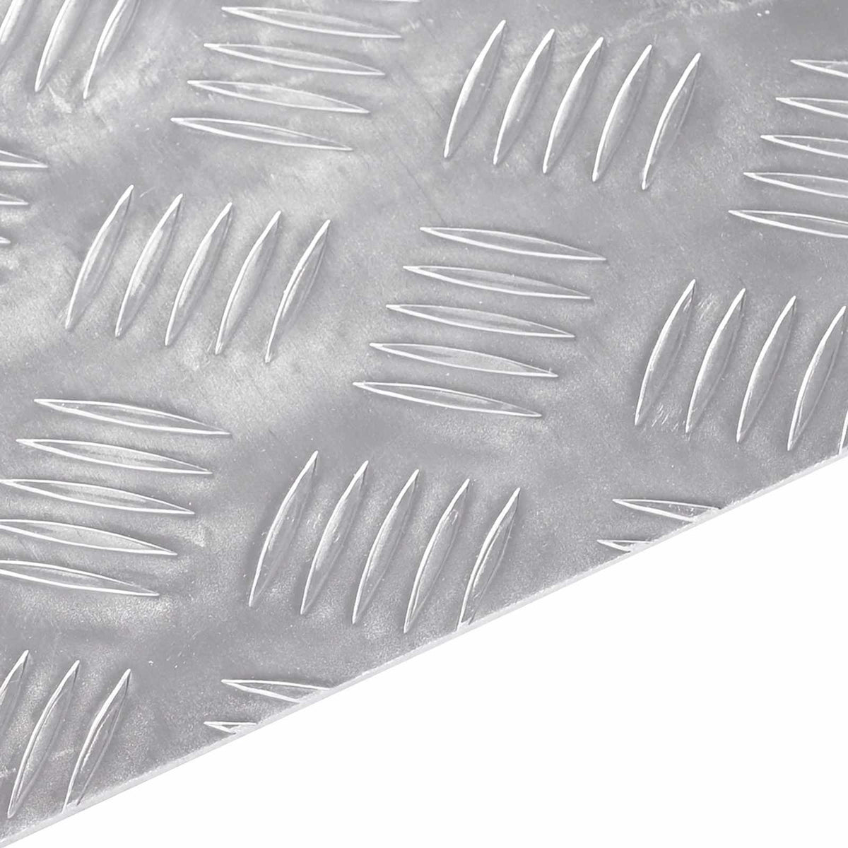 Stepenica Četvrtasti 4 pcs Srebrno 40 x 40 cm Aluminij