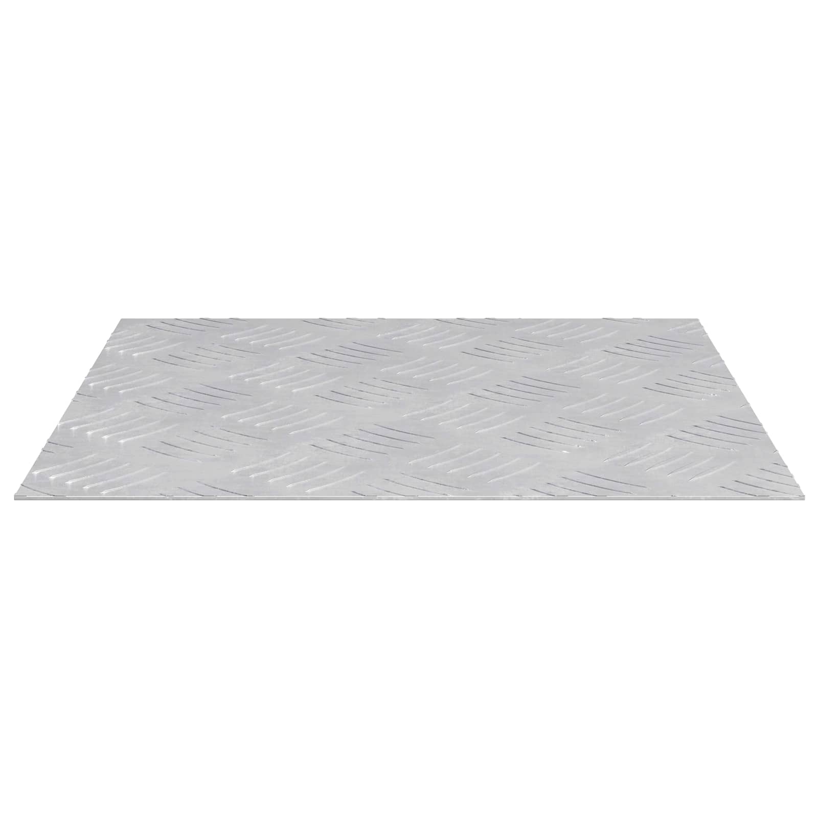 Stepenica Četvrtasti 4 pcs Srebrno 40 x 40 cm Aluminij
