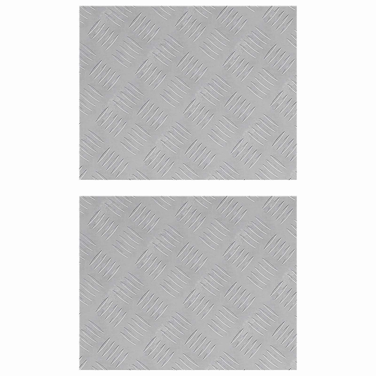 Stepenica Pravokutni 2 pcs Srebrno 50 x 40 cm Aluminij