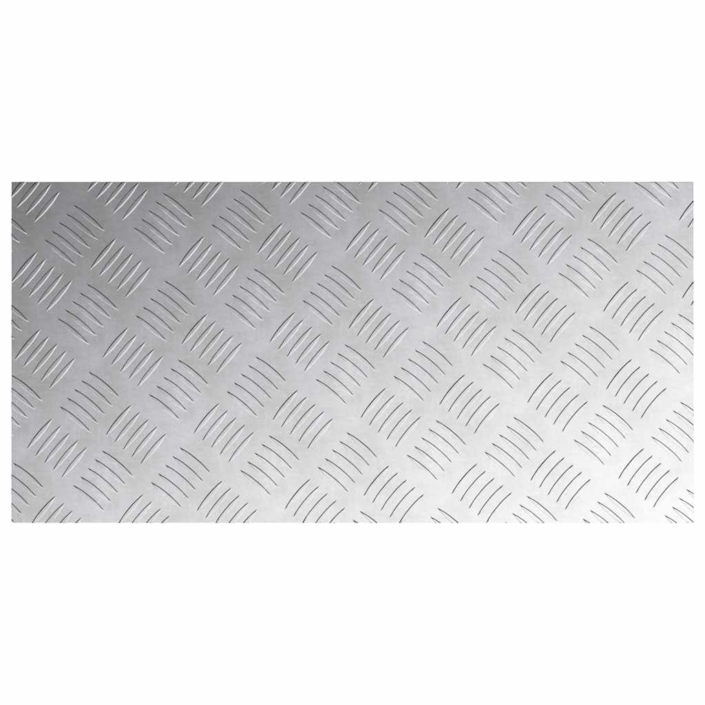 Stepenica Pravokutni 4 pcs Srebrno 80 x 40 cm Aluminij