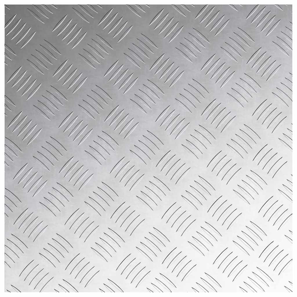 Stepenica Četvrtasti 4 pcs Srebrno 50 x 50 cm Aluminij