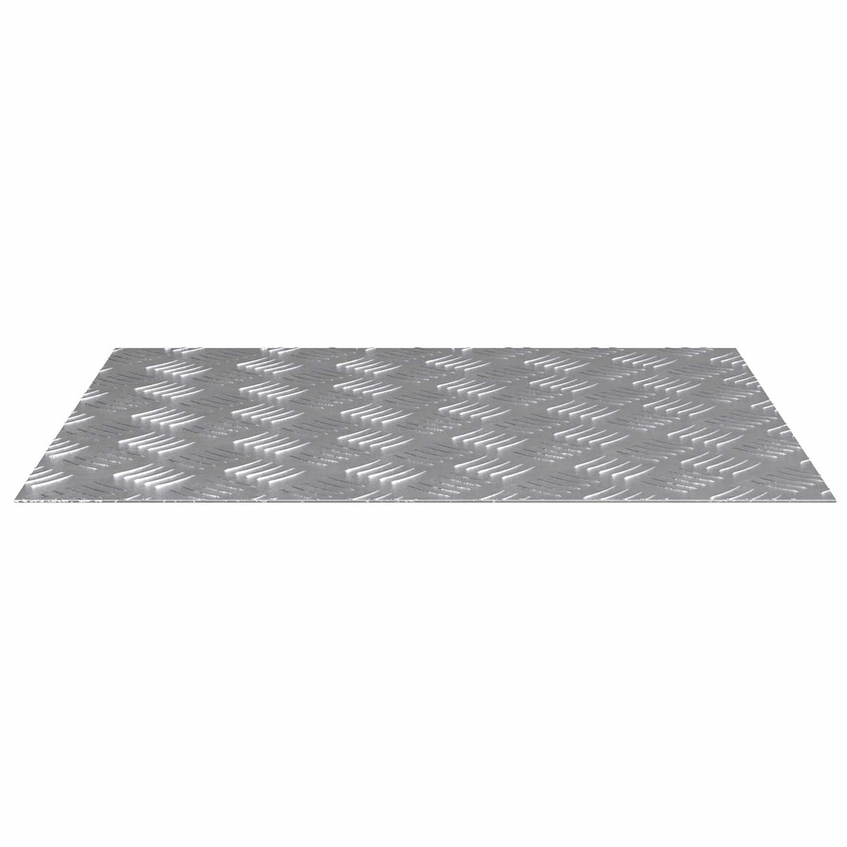 Stepenica Pravokutni 4 pcs Srebrno 60 x 50 cm Aluminij