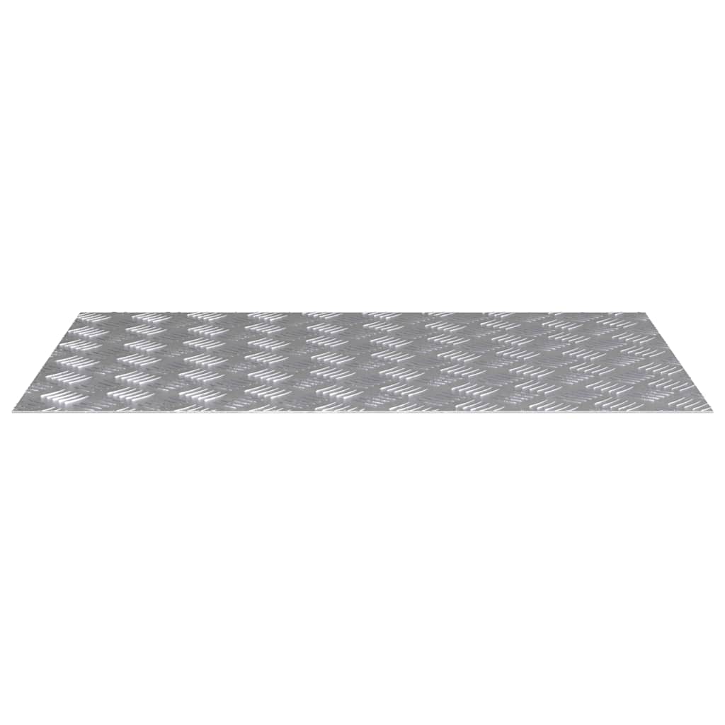 Stepenica Pravokutni 4 pcs Srebrno 80 x 50 cm Aluminij