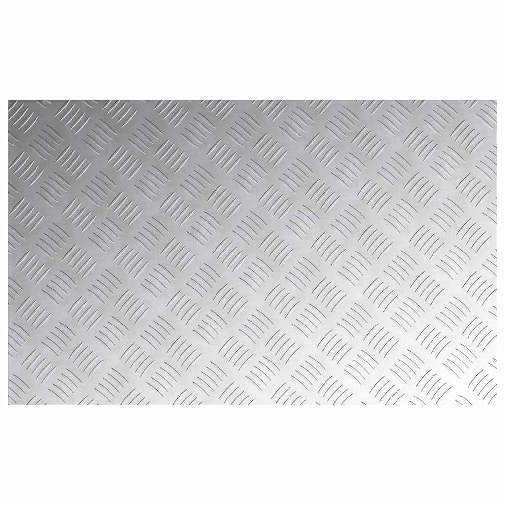 Stepenica Pravokutni 4 pcs Srebrno 80 x 50 cm Aluminij