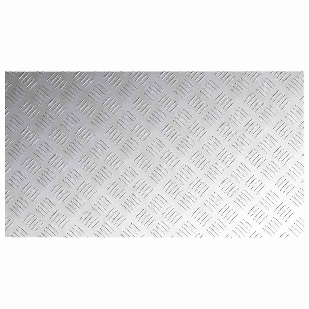 Stepenica Pravokutni 2 pcs Srebrno 90 x 50 cm Aluminij