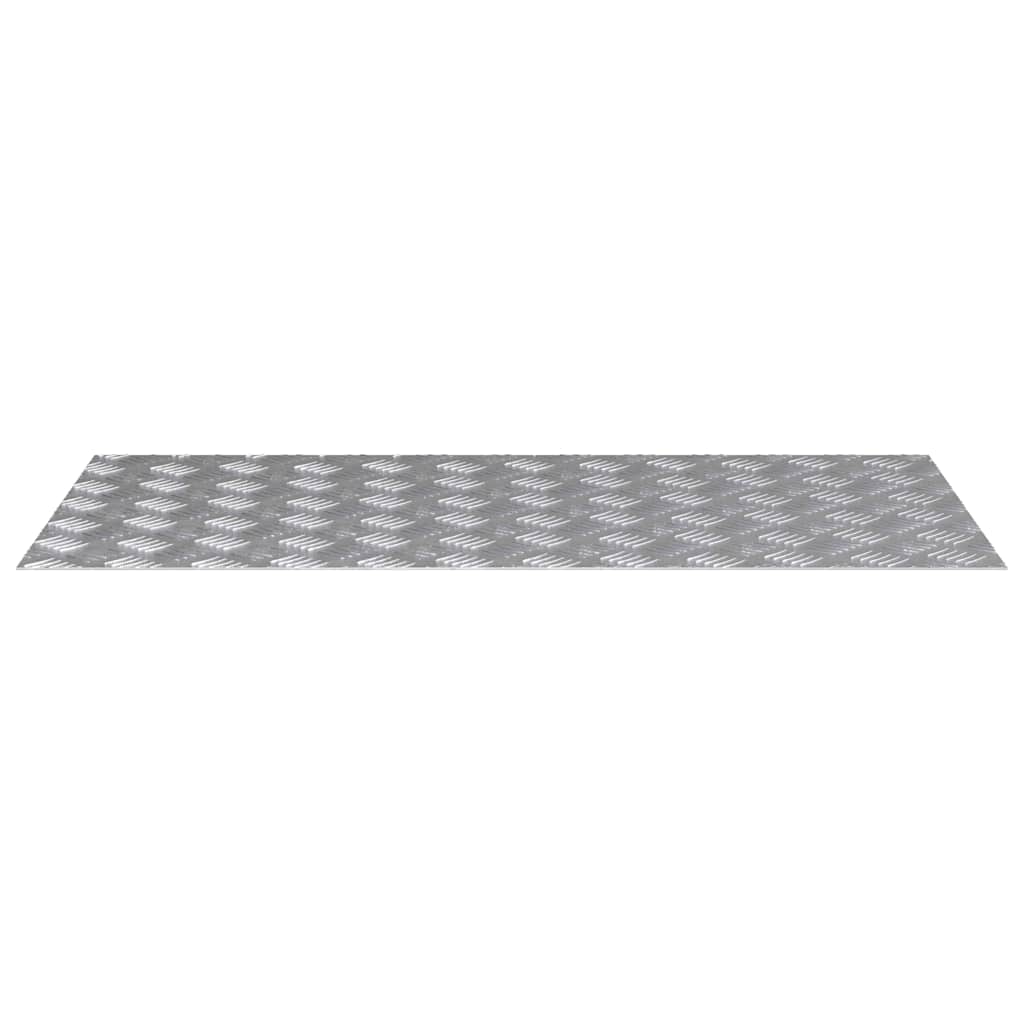 Stepenica Pravokutni 2 pcs Srebrno 100 x 50 cm Aluminij