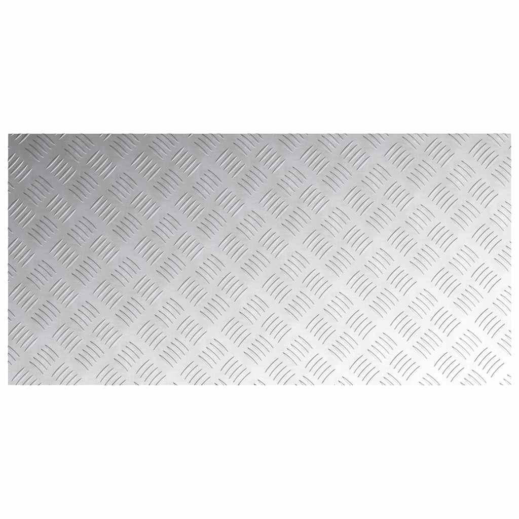 Stepenica Pravokutni 4 pcs Srebrno 100 x 50 cm Aluminij