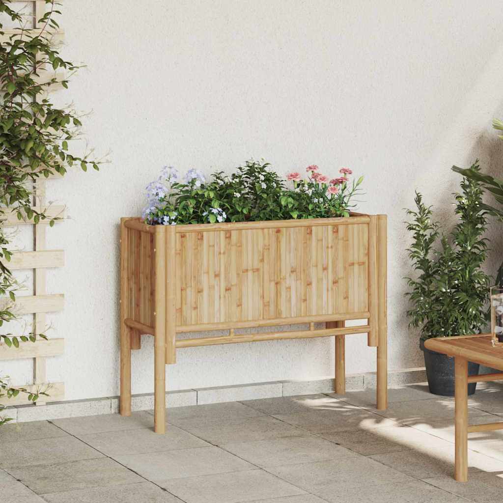 Povišena gredica Smeđa 90 x 35 x 70 cm bambus