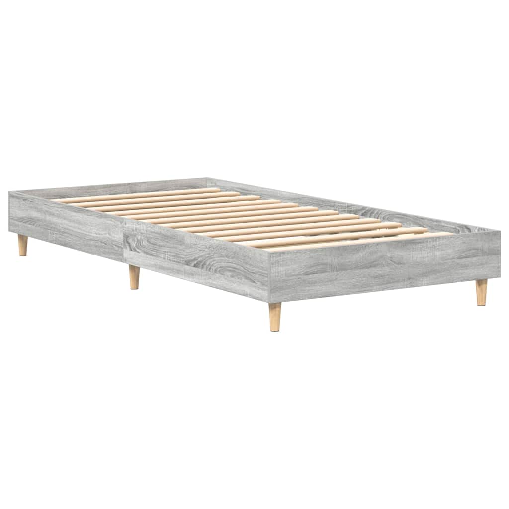 Krevetna konstrukcija Siva Sonoma 203 x 93 x 25 cm