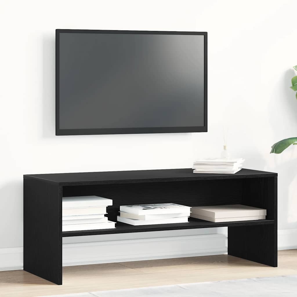 TV ormarić crni hrast 100x40x40 cm konstruirano drvo