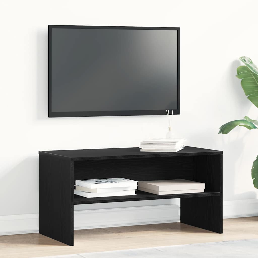 TV ormarić crni hrast 80x40x40 cm konstruirano drvo