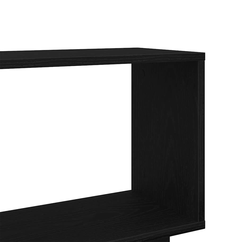 Polica za knjige crni hrast 80x24x96 cm Inženirsko drvo