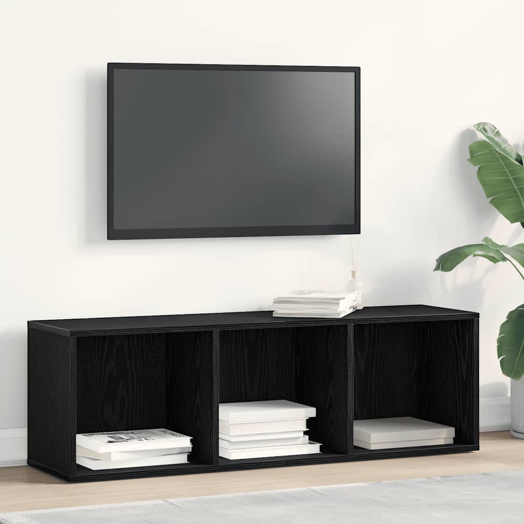 Polica za knjige crni hrast 36x30x114 cm Inženirsko drvo