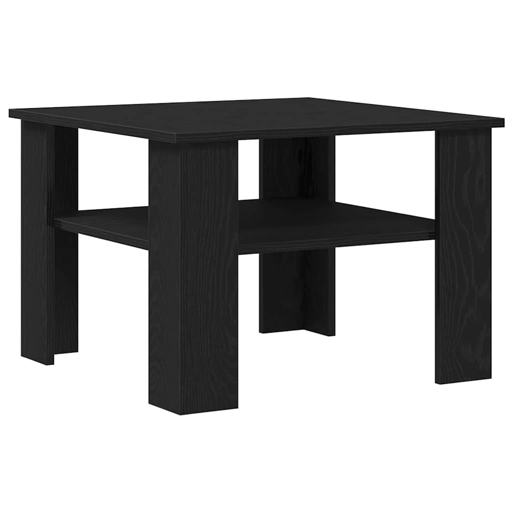 Kava Stol Crni hrast 60 x 60 x 42 cm Konstruirano drvo