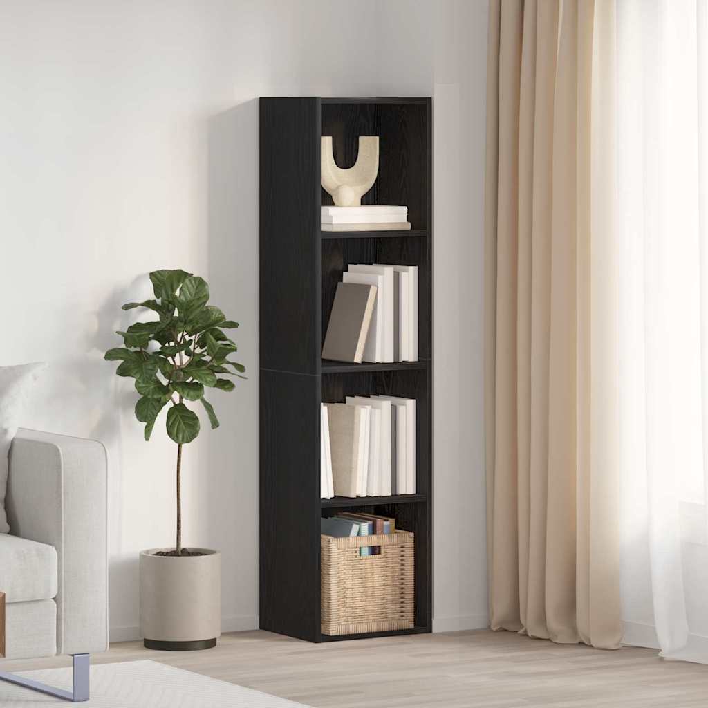 Ormarić za knjige Crni hrast 143 x 30 x 36 cm Konstruirano drvo