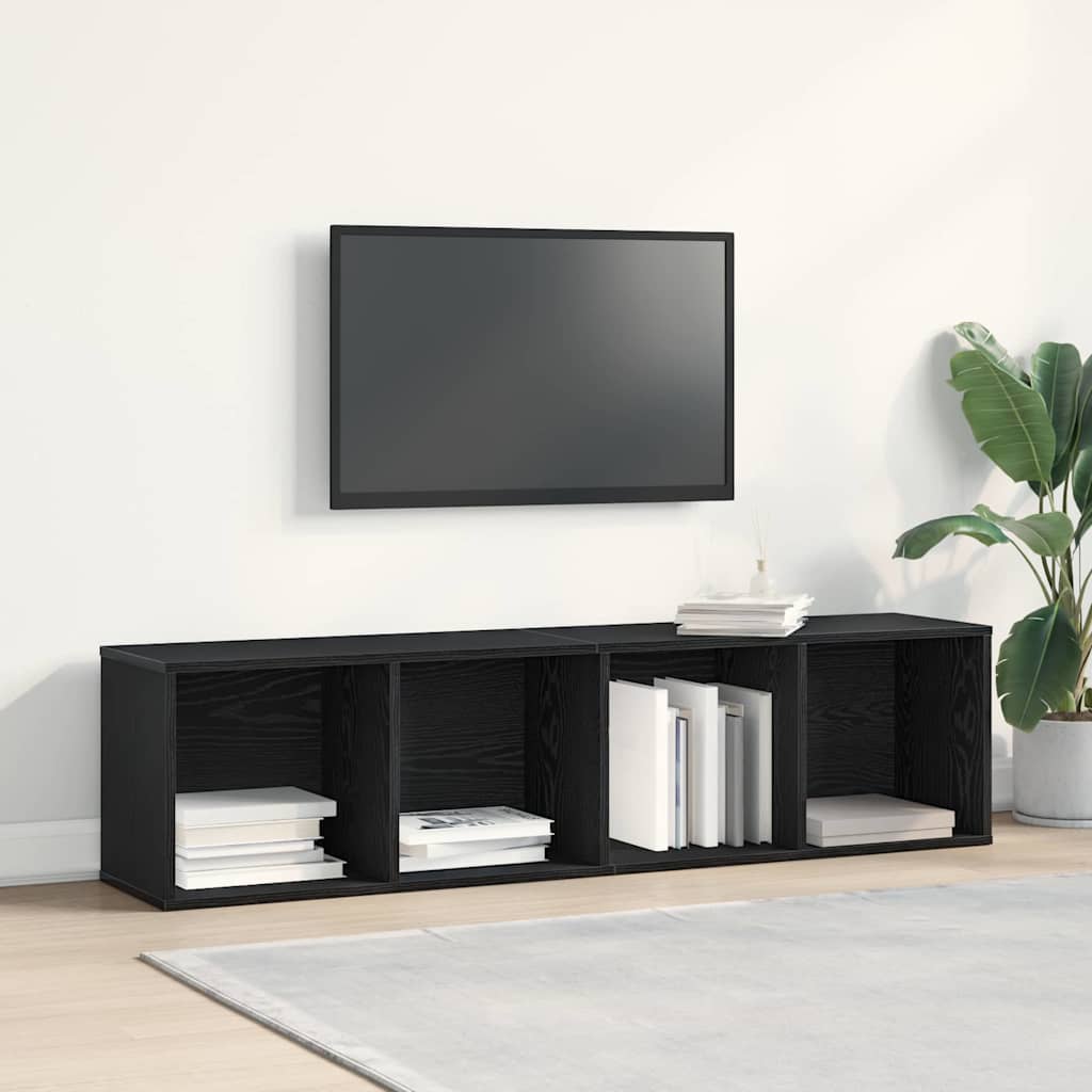 Ormarić za knjige Crni hrast 143 x 30 x 36 cm Konstruirano drvo