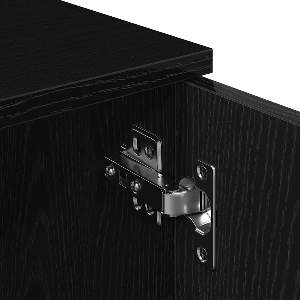 TV ormarić crni hrast 102x30x37,5 cm inženjerski drvo