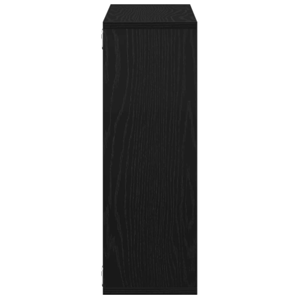 Zidna polica crni hrast 104x20x58,5 cm inženjerski drvo