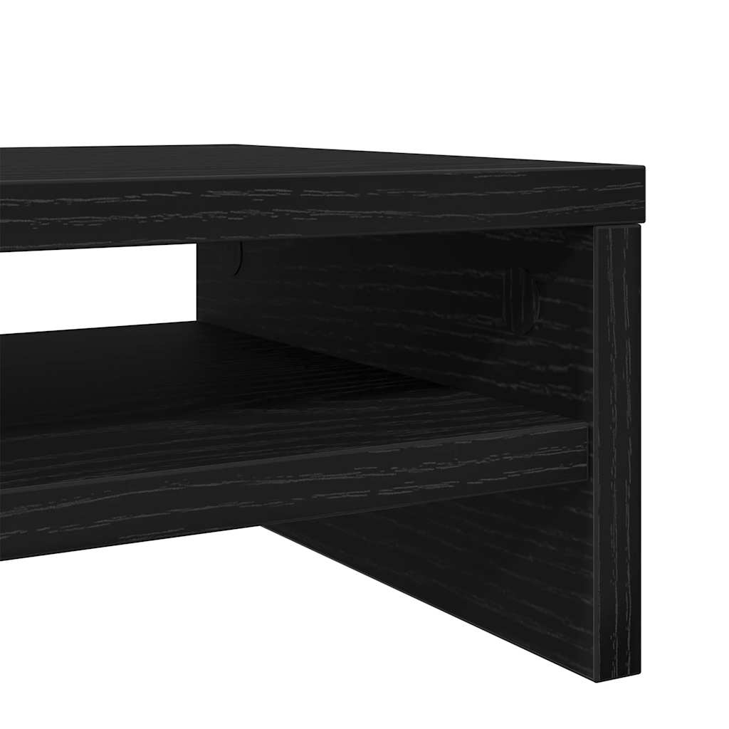 Stalak za monitor Crni hrast 100x24x13 cm Konstruirano drvo