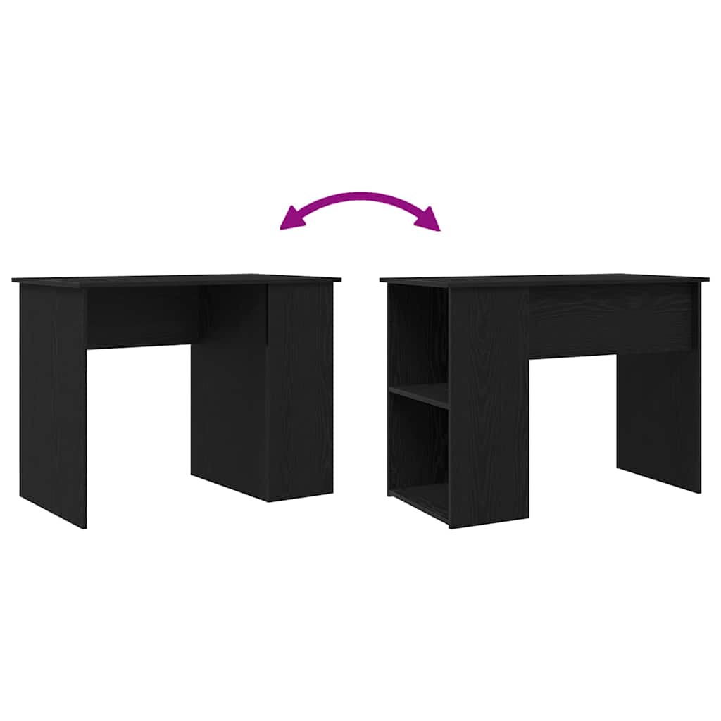 Radni stol Crni hrast 100x55x75 cm Konstruirano drvo