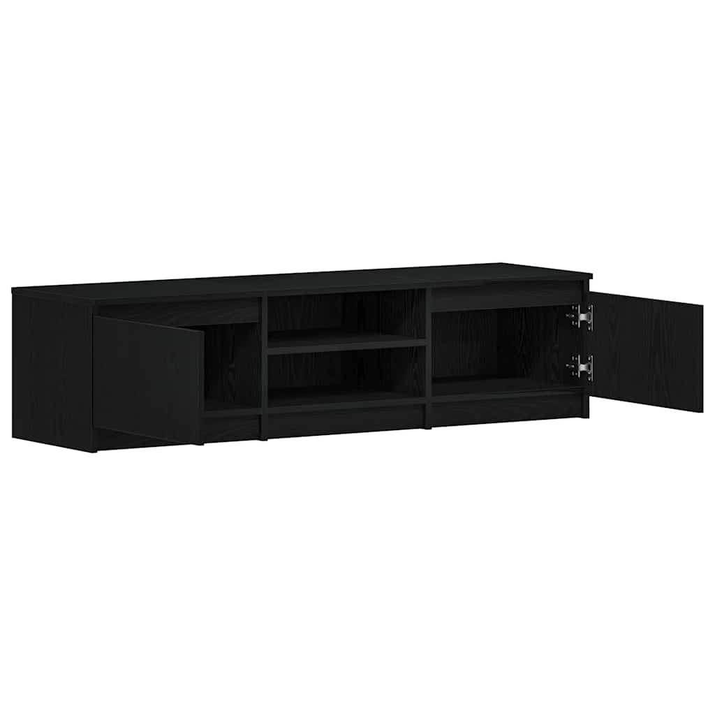 TV ormarić crni hrast 140x40x36 cm inženjerski drvo