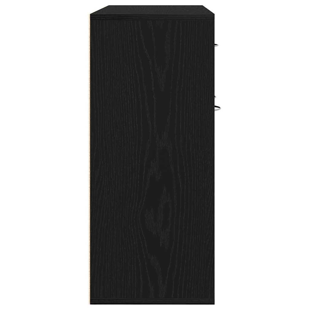 Komoda crni hrast 88x30x70 cm Inženirsko drvo