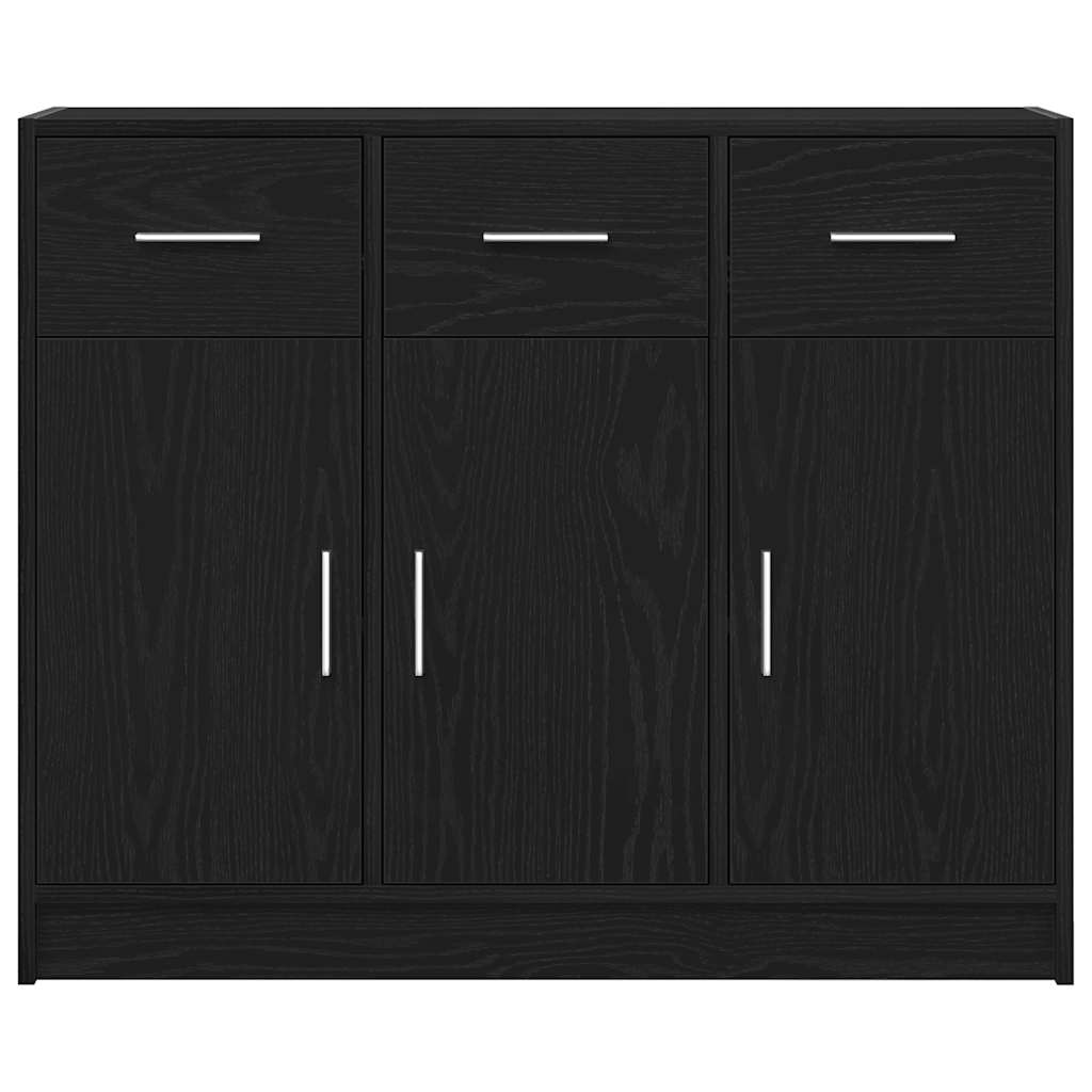Komoda crni hrast 91x28x75 cm Inženirsko drvo