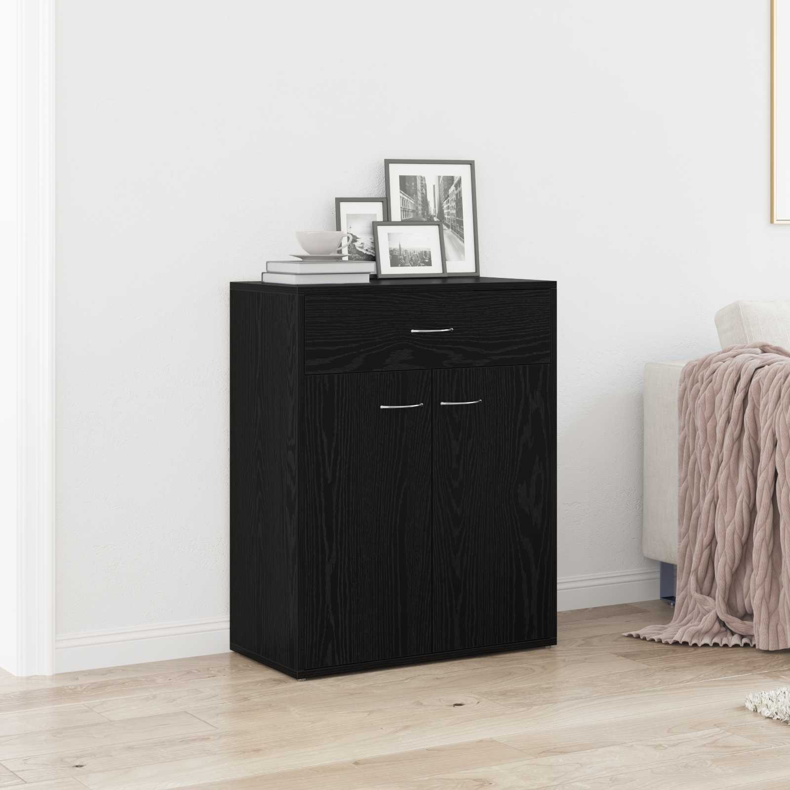 Kreveta s ladicama Crni hrast 60 x 30 x 75 cm Konstruirano drvo