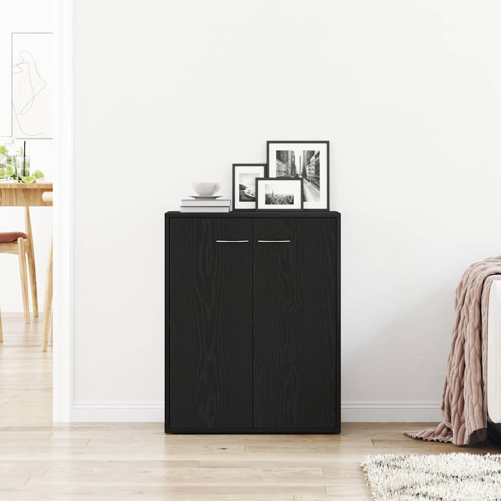 Komoda crni hrast 60x30x75 cm Inženirsko drvo