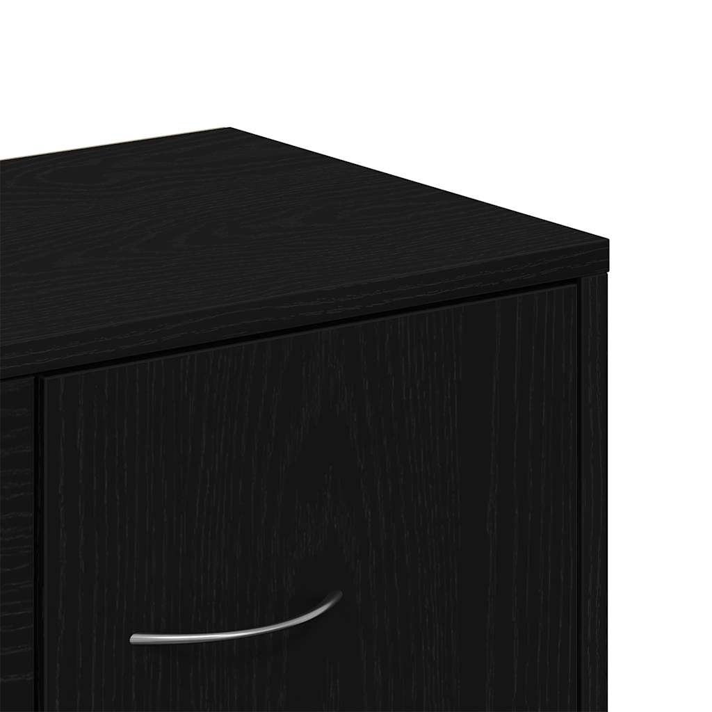 Komoda crni hrast 60x30x75 cm Inženirsko drvo