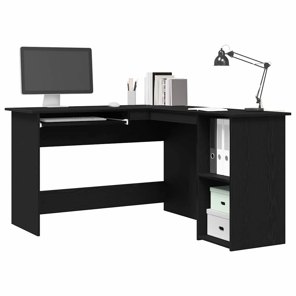 Kutni stol Crni hrast 120 x 140 x 75 cm Konstruirano drvo
