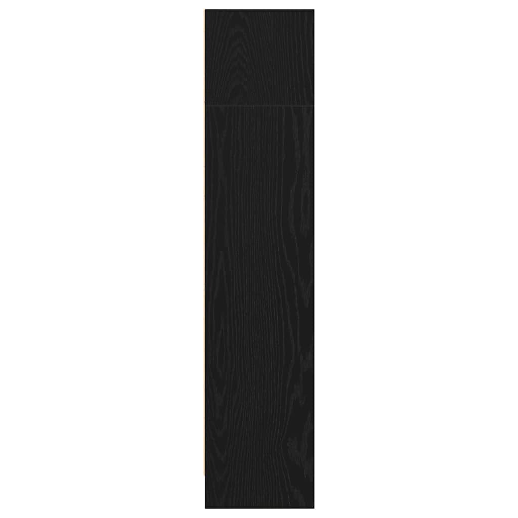 Polica za knjige crni hrast 40x24x109 cm Inženirsko drvo