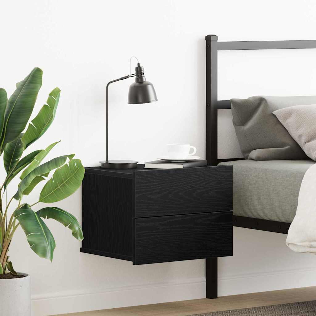 Noćni ormar Crni hrast 40 x 30 x 30 cm Konstruirano drvo