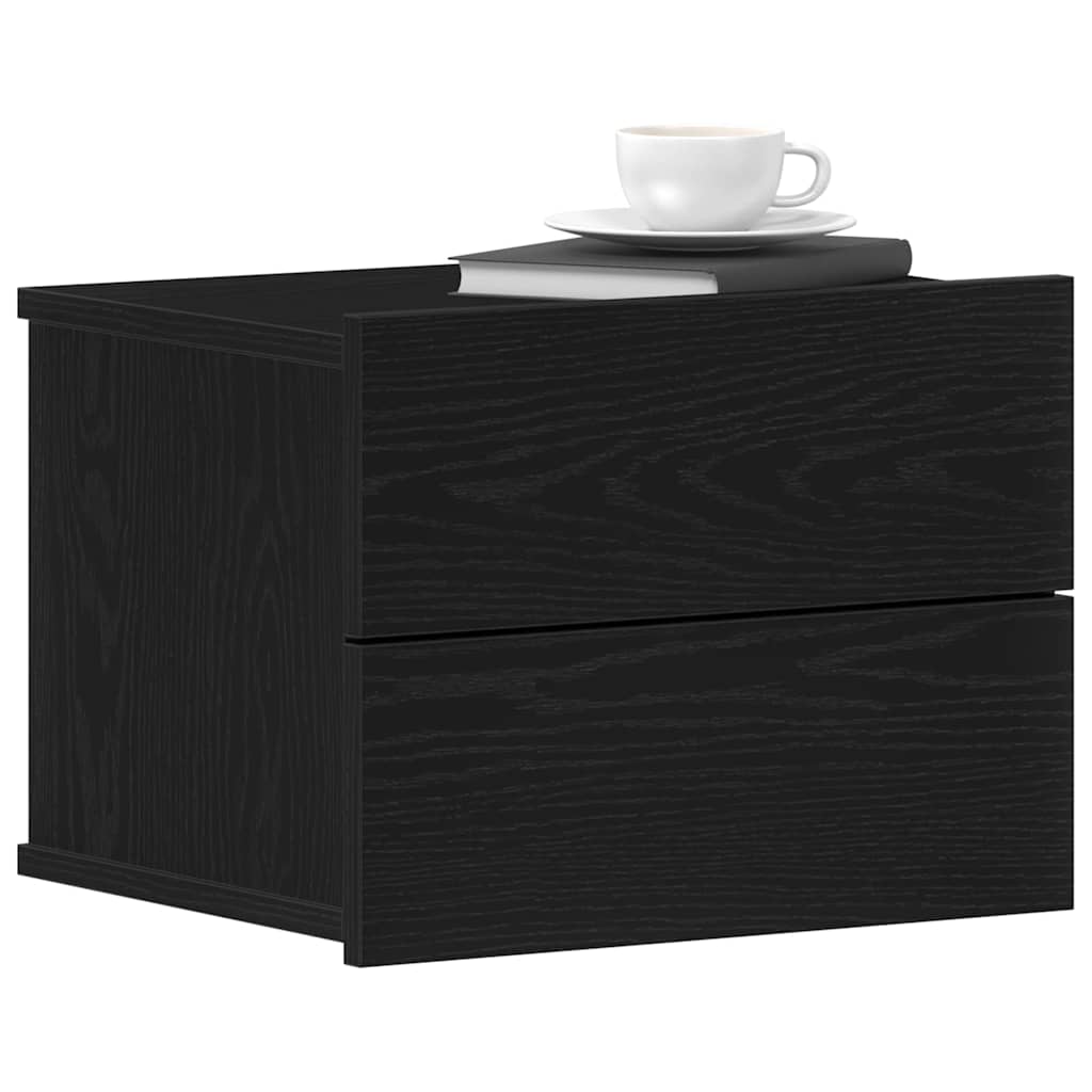 Noćni ormar Crni hrast 40 x 30 x 30 cm Konstruirano drvo