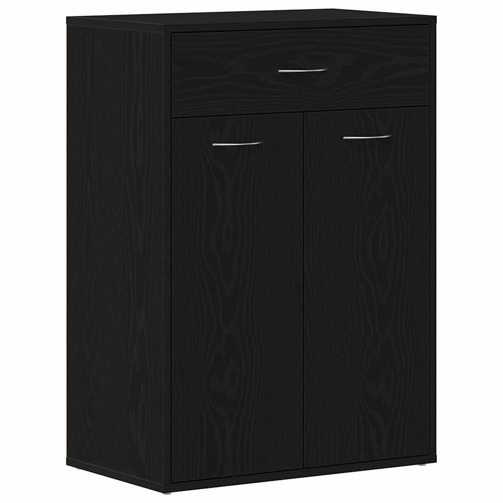 Polica za cipele Crni hrast 60 x 35 x 84 cm Konstruirano drvo