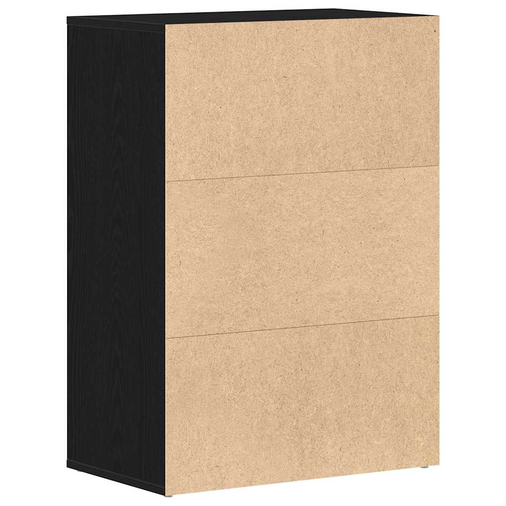 Polica za cipele Crni hrast 60 x 35 x 84 cm Konstruirano drvo