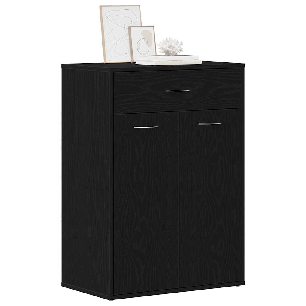 Polica za cipele Crni hrast 60 x 35 x 84 cm Konstruirano drvo