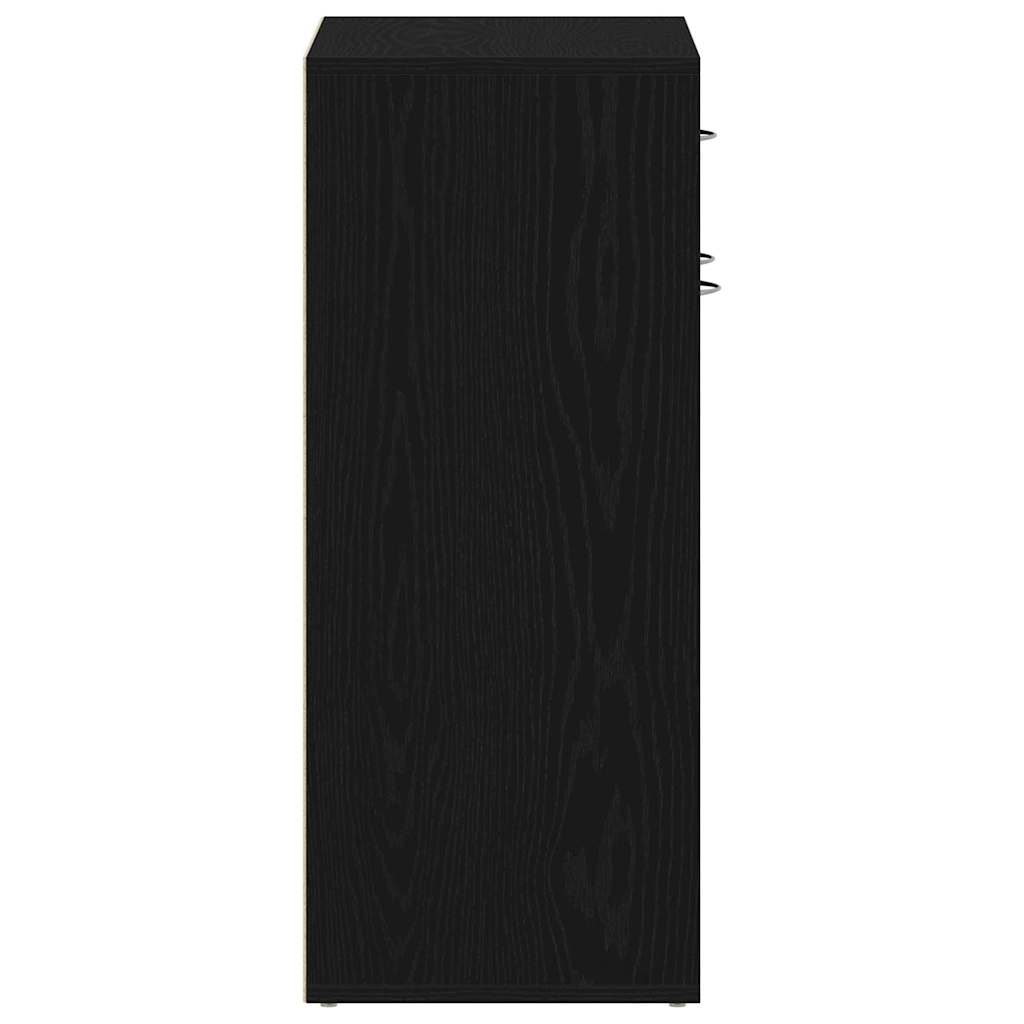 Polica za cipele Crni hrast 60 x 35 x 84 cm Konstruirano drvo